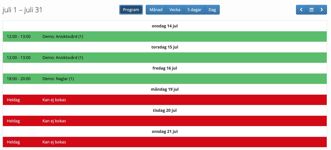 kalender program agenda